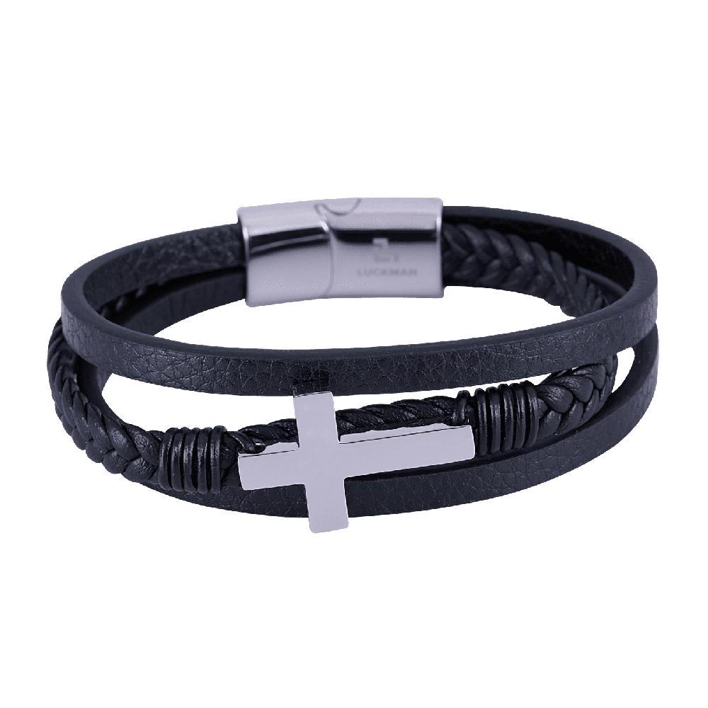 Pulsera de Cruz Luckman Saul para Hombre