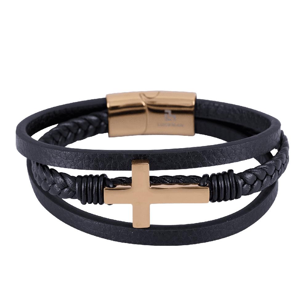 Pulsera de Cruz Luckman Saul para Hombre