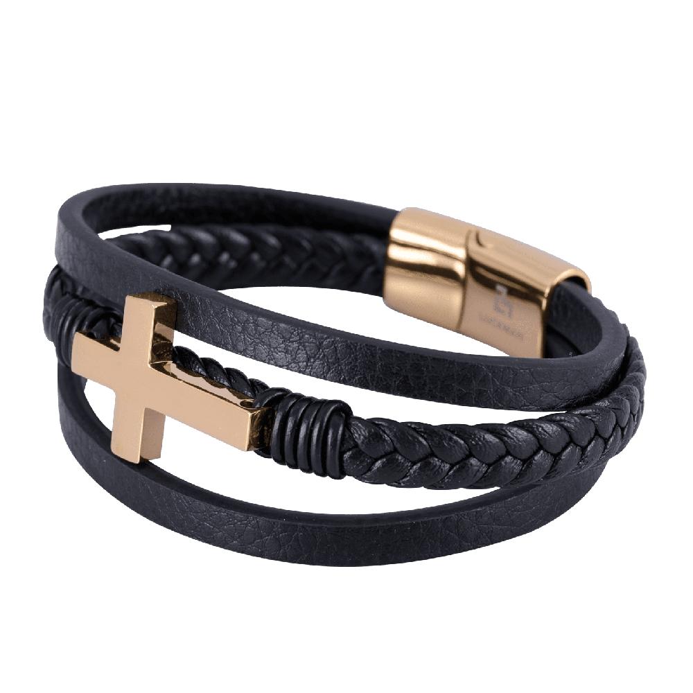 Foto 2 | Pulsera de Cruz Luckman Saul para Hombre