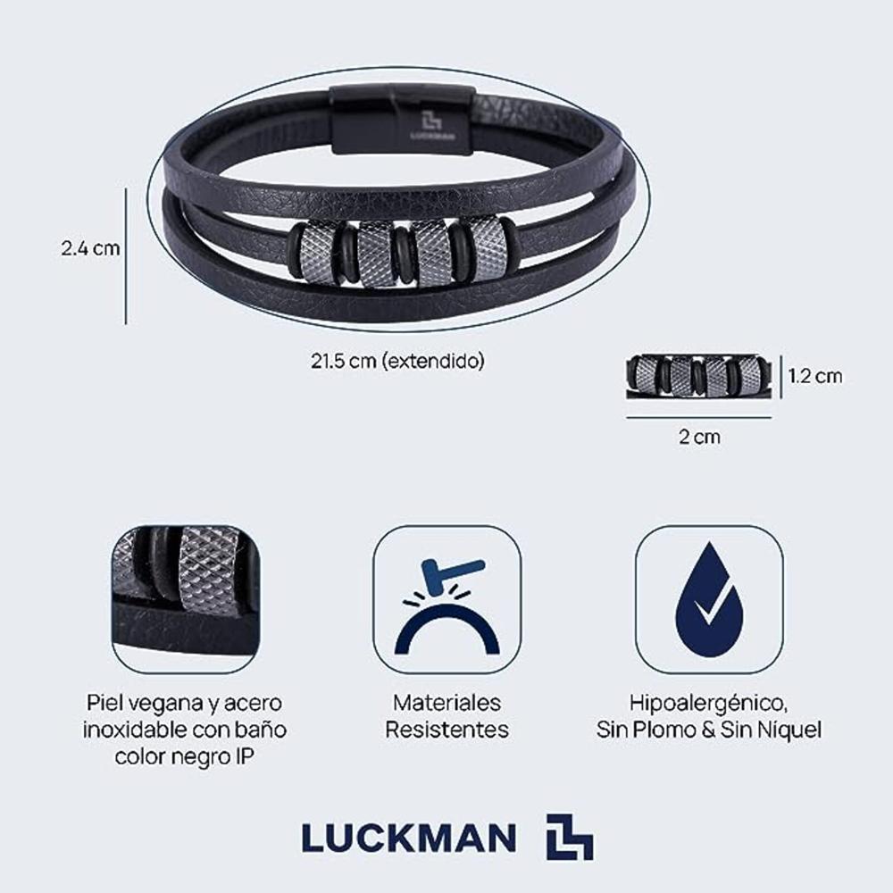 Foto 7 pulgar | Pulsera Luckman Max para Hombre