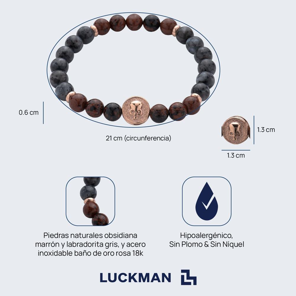 Foto 5 | Pulsera de Calavera Luckman Logan para Hombre