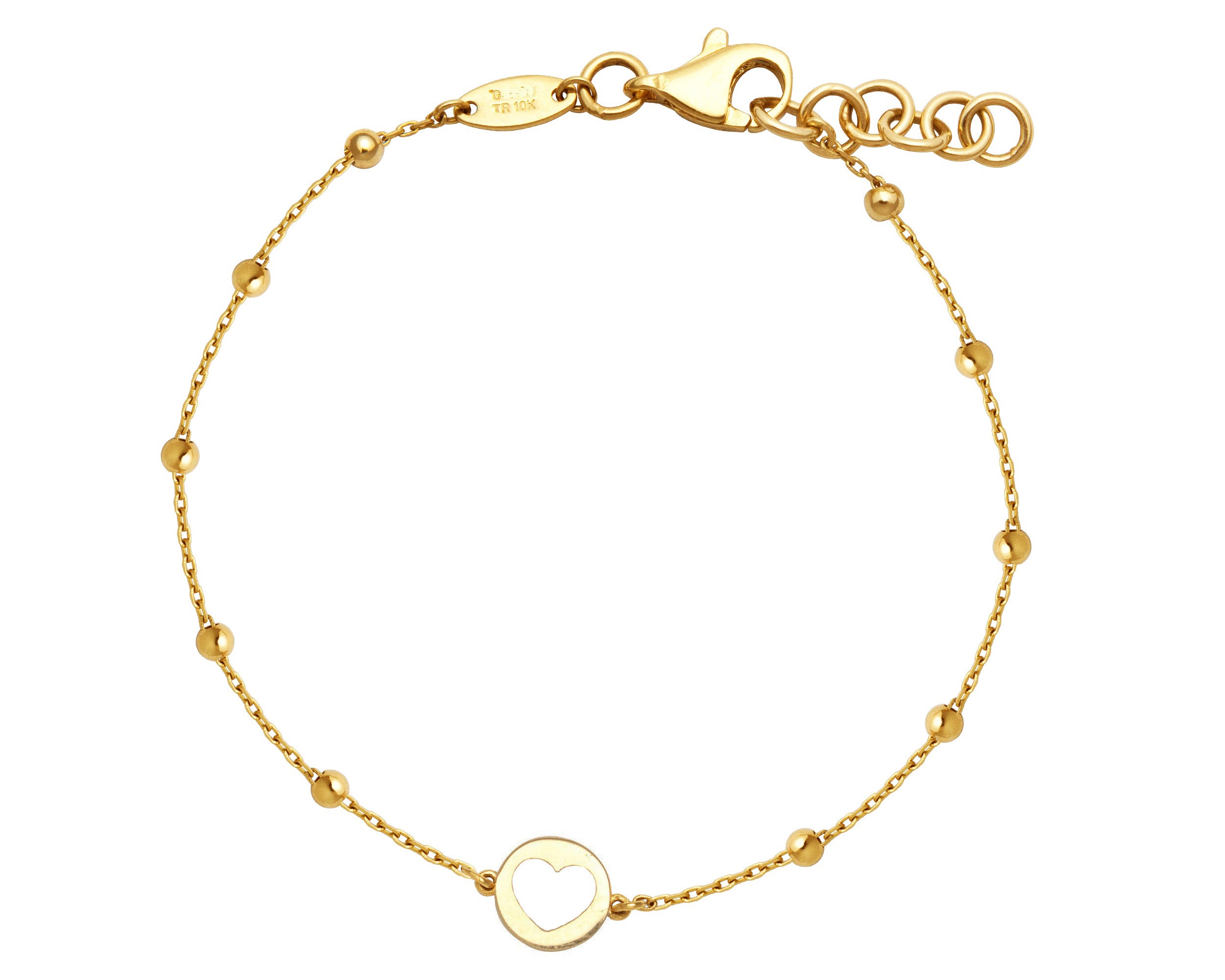 Pulsera de Corazón Horoz Oro de 10k