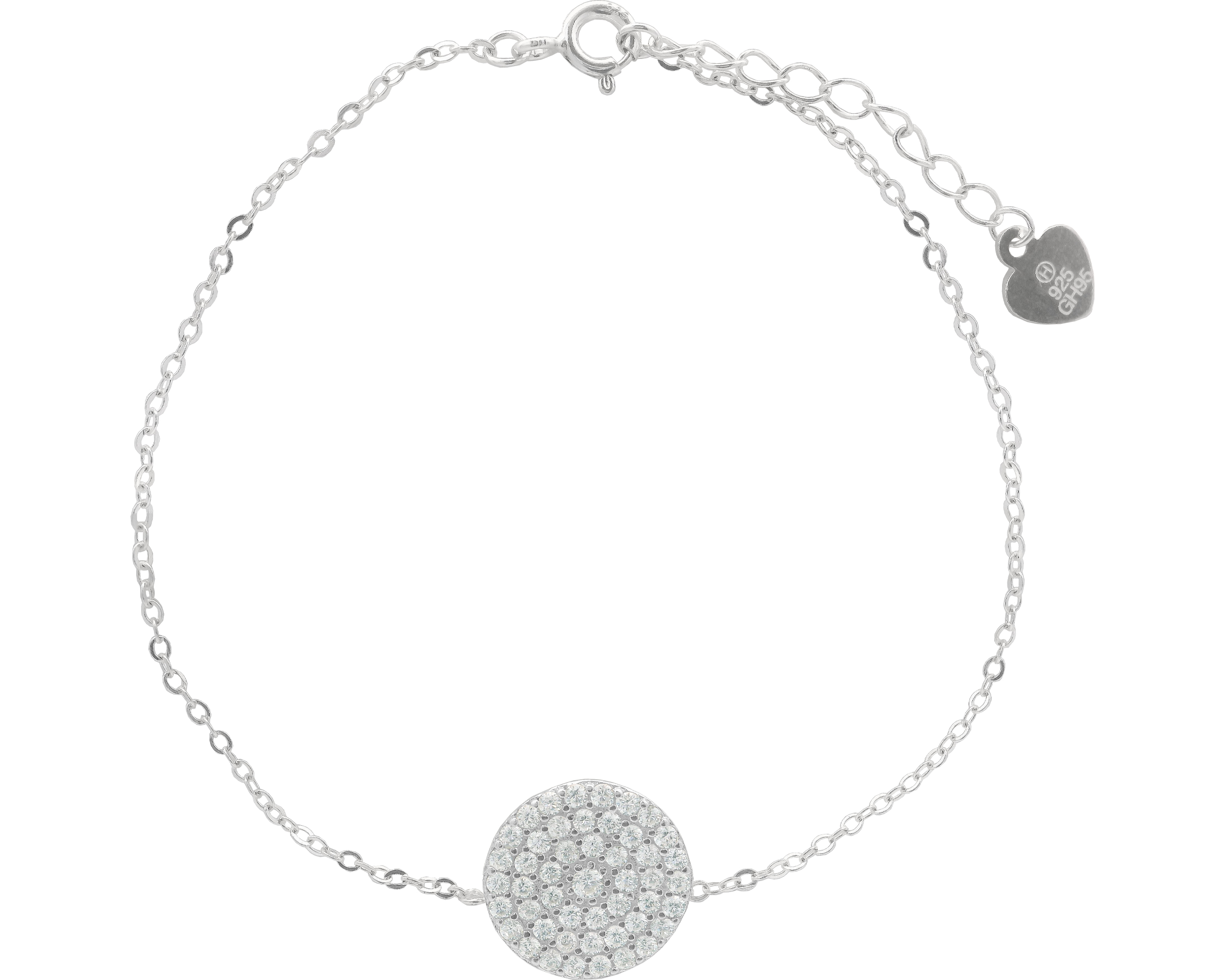 Pulsera Circulo Circonias Horoz Cp914 18 cm de Plata .925