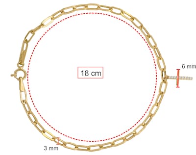 Foto 4 | Pulsera Colguije Cruz 18cm Horoz 10k Ci218