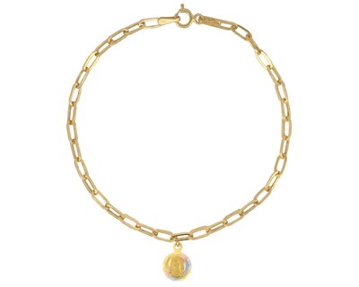 Foto 1 | Pulsera Colguije Virgen 18 cm Horoz 10k Ci219