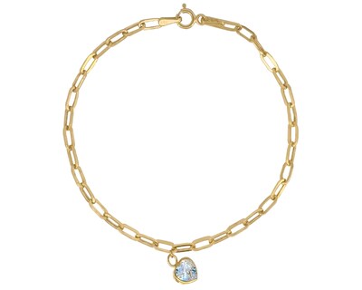 Foto 1 | Pulsera Colguije Corazón Blanco 18cm Horoz 10k Ci213