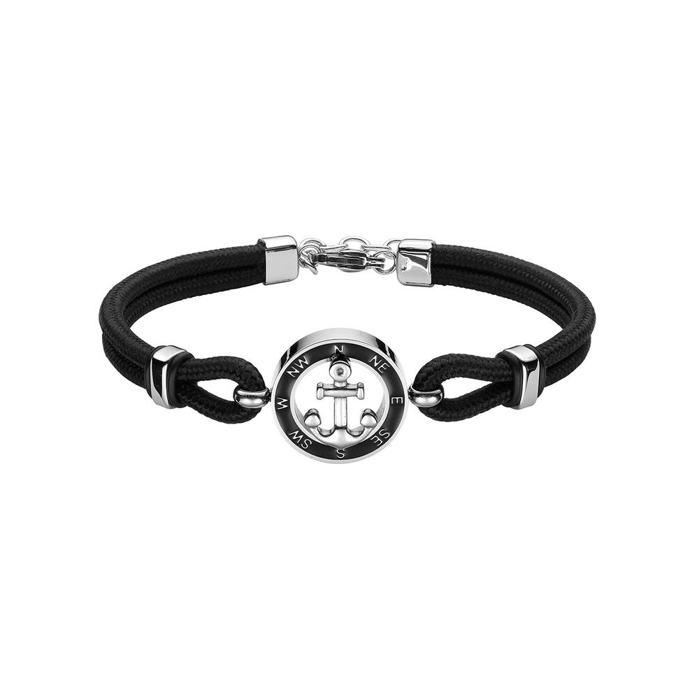 Pulsera Enso Acero Inoxidable Para Hombre Emb137b Color Negro