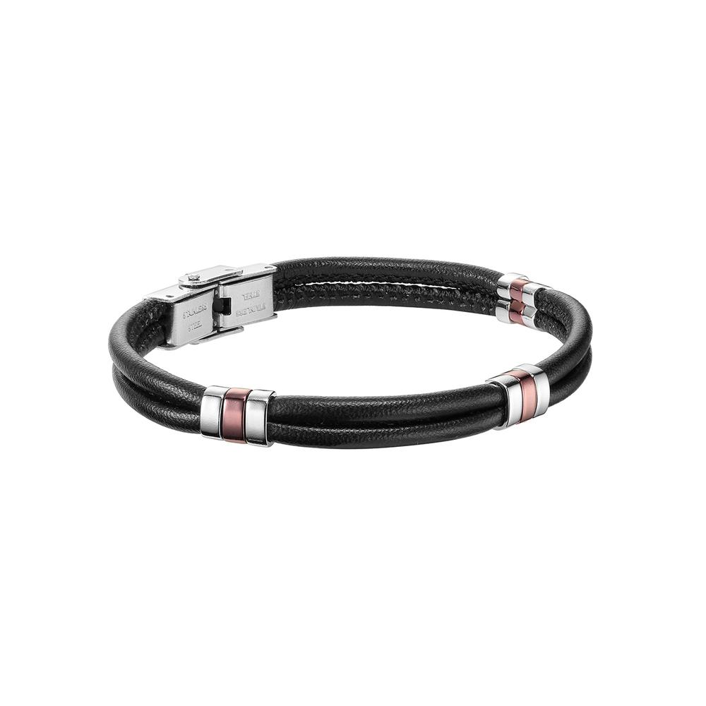 Foto 2 | Pulsera Enso Piel Genuina Para Hombre Emb148b Color Negro