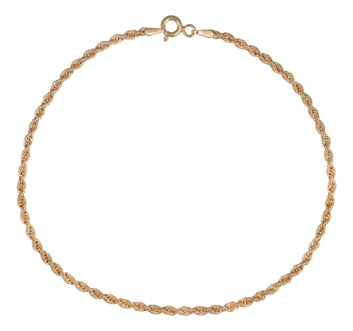 Foto 1 | Pulso Torsal Hueco De Oro Italiano 14k, Calibre 2mm, 18 Cm