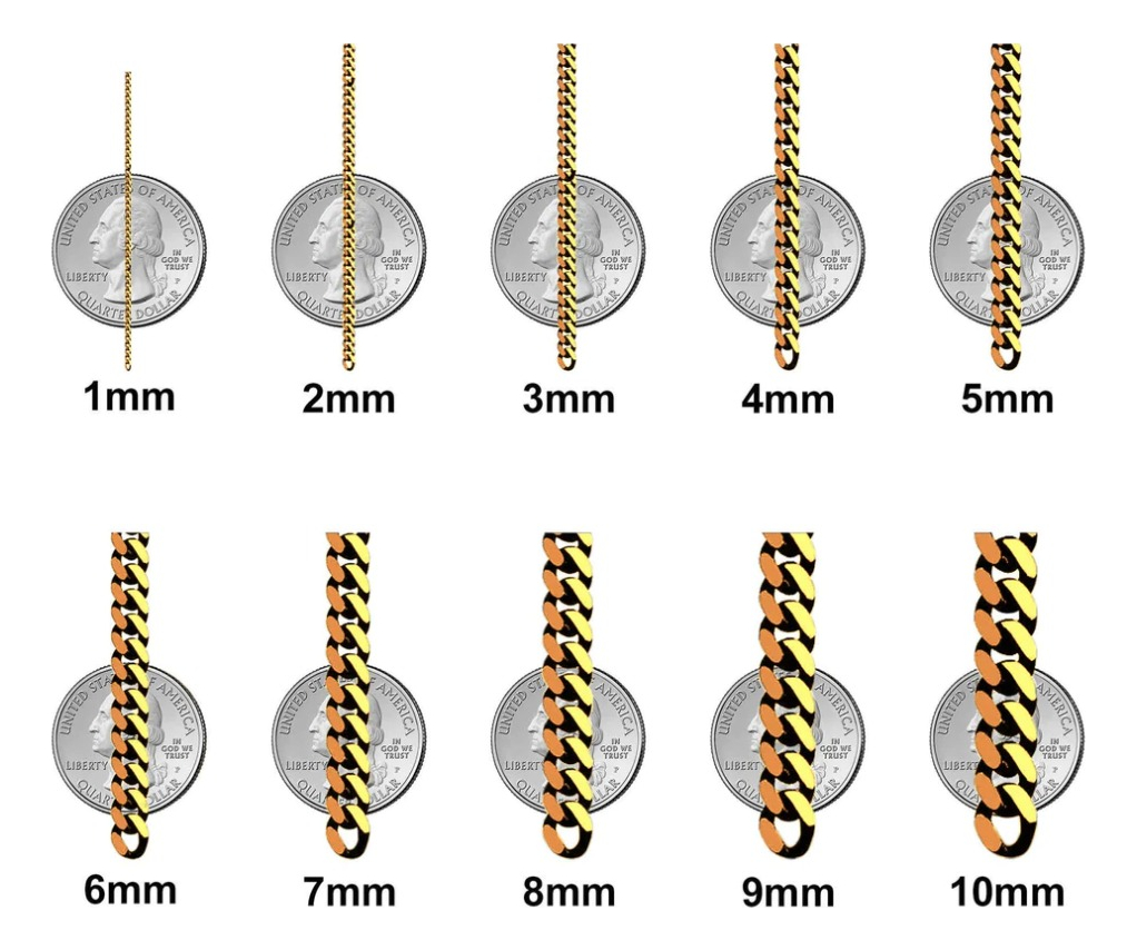 Foto 5 pulgar | Esclava Italiana Figaro 3x1 De 10 Quilates 2.7mm, 12cm