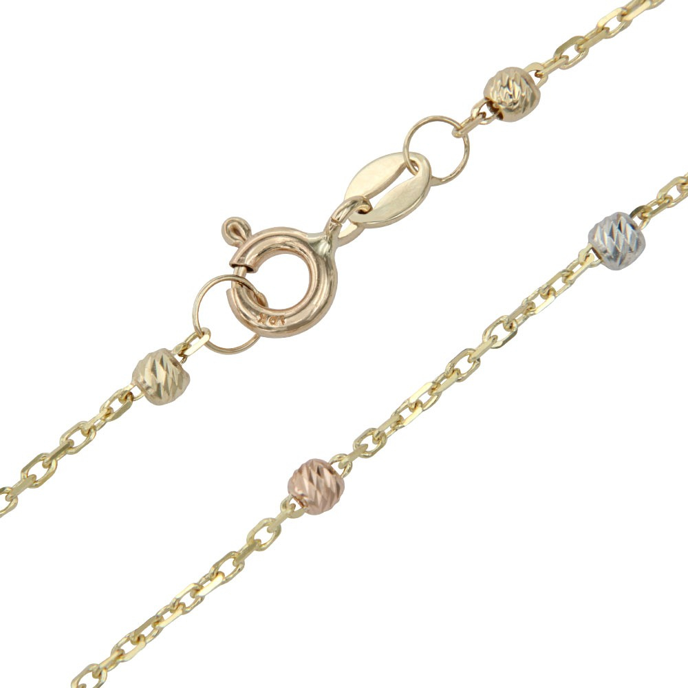 Foto 4 pulgar | Esclava Viviana De Oro De 10k De 18 Cm Con Bola 2.5mm