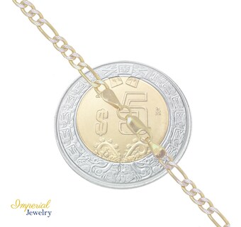 Foto 2 | Pulsera Italiana Figaro Pave 10 Quilates 18.5 Cm