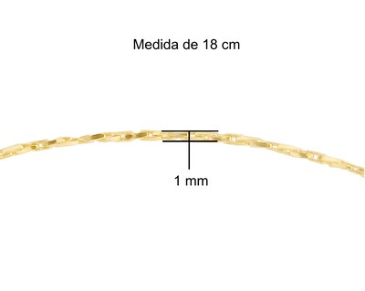 Foto 5 | Pulsera Tejido Twist 18cm Horoz 10k Ci270