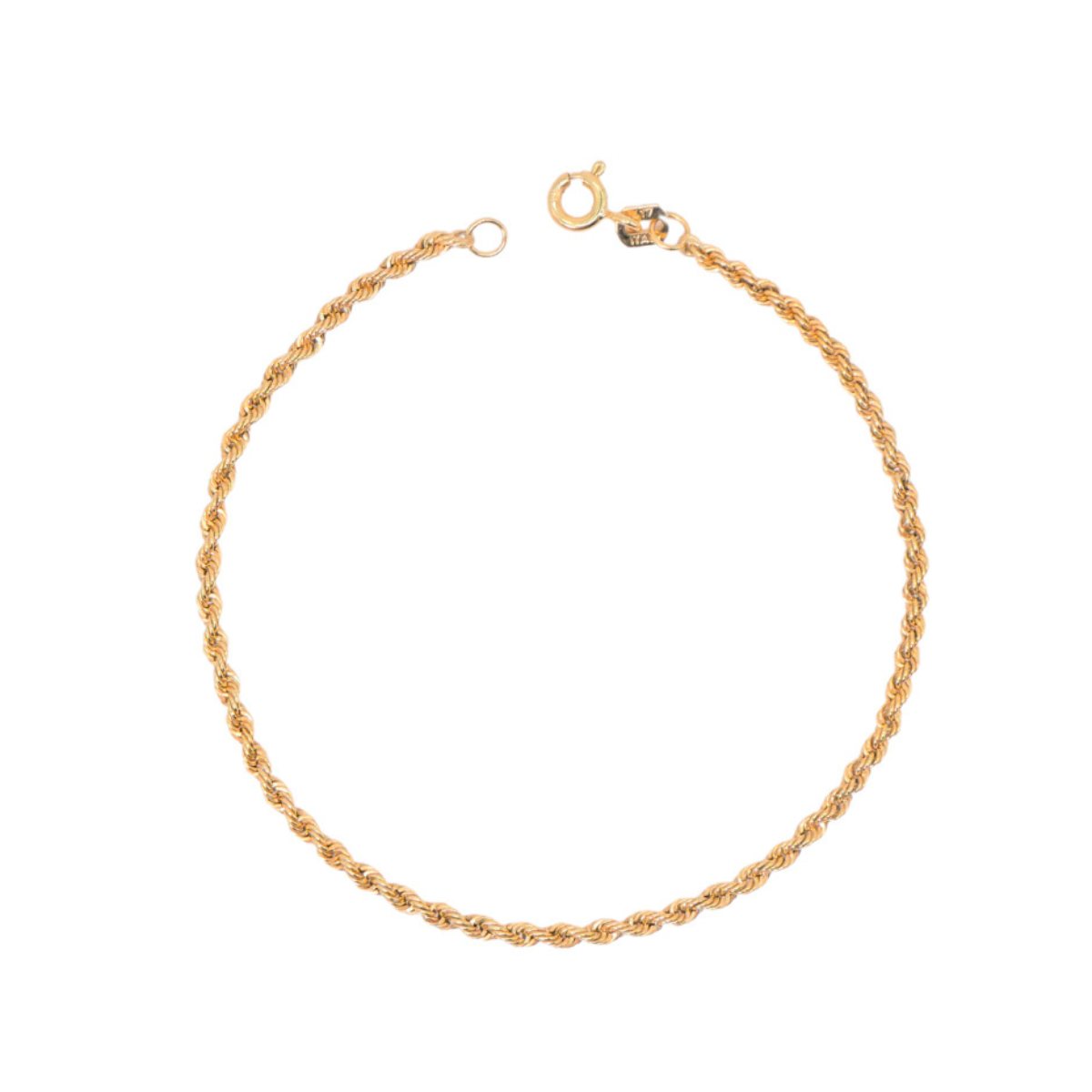 Pulsera Crixus Joyería Torzal Oro 10k