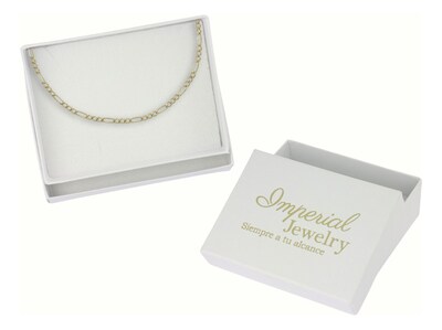 Foto 4 | Pulsera De Oro 14k Figaro Solida De 18.5 Cm Calibre 2mm