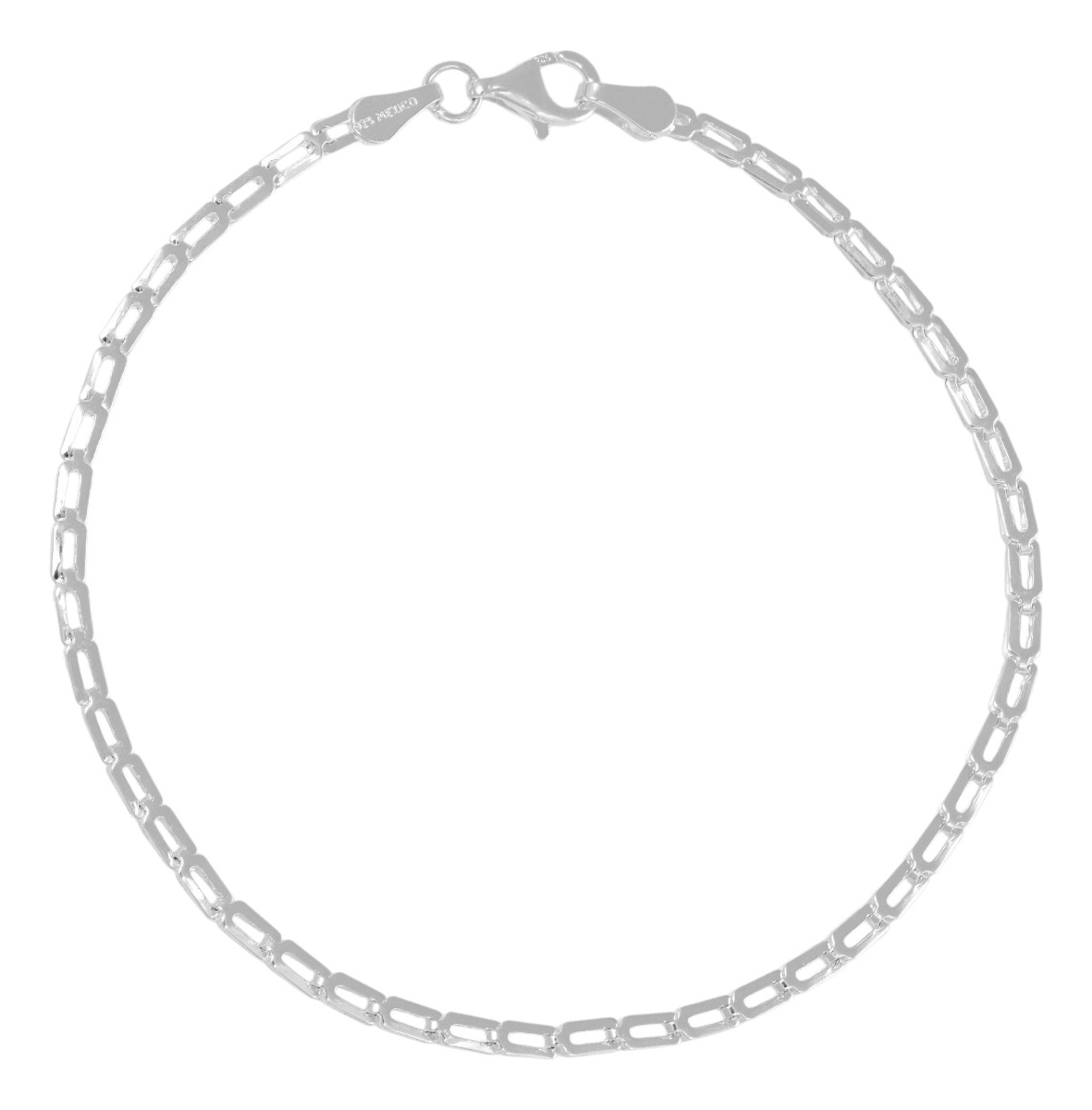 Foto 2 pulgar | Pulsera De Plata Ley 925  Armado A Mano 18 Cm De 1.5mm