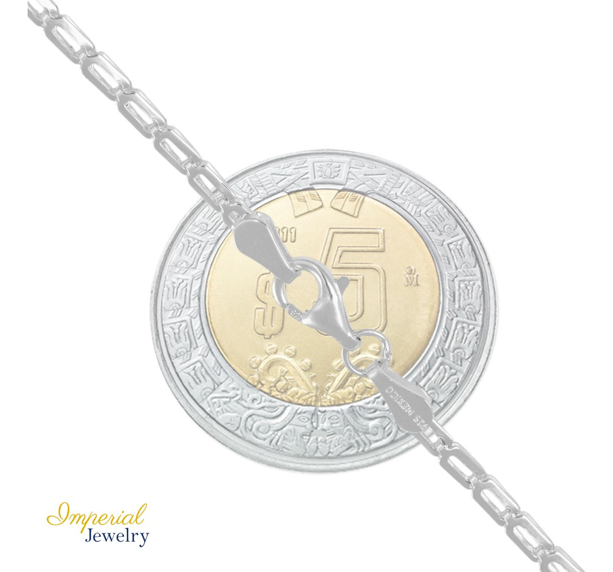 Foto 4 pulgar | Pulsera De Plata Ley 925  Armado A Mano 18 Cm De 1.5mm