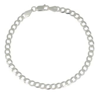 Foto 1 | Pulsera Italiana De Plata 925 Estilo Barbada De 21cm, 4.1mm