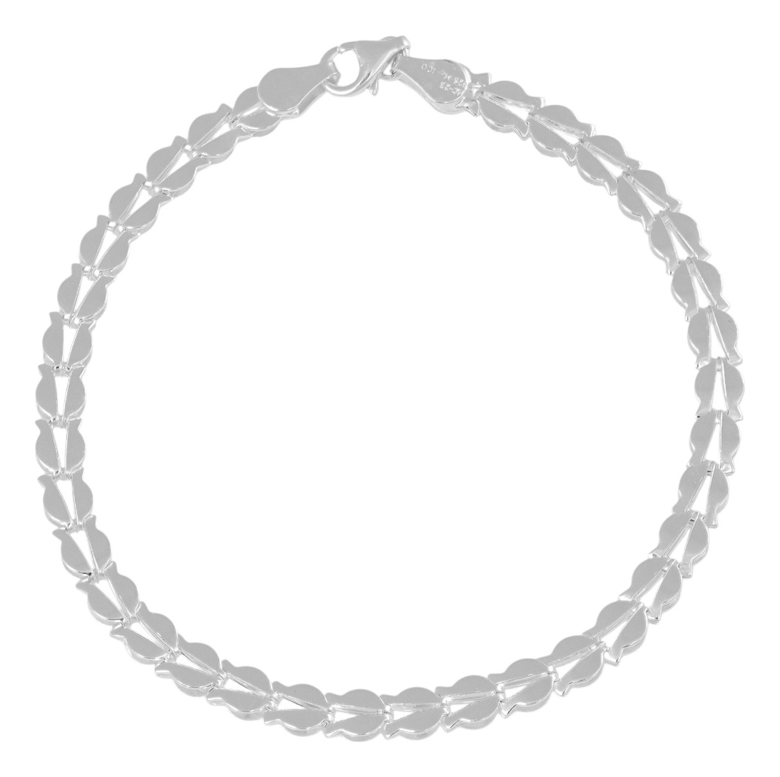 Foto 2 pulgar | Pulsera De Plata 925  Armado A Mano De Flor De 18 Cm De 2mm