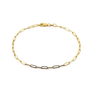Foto 1 | Pulsera Clip 2 Mm Oro Solido 18 Cm 14k