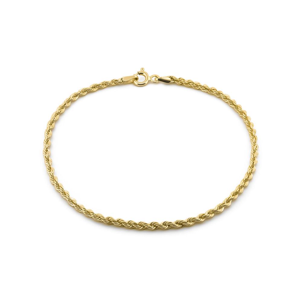 Foto 1 | Pulso Torzal 2 Mm 21 Cm Oro Sólido 14k