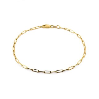 Foto 1 | Pulsera Clip 2 Mm Tobillera Oro Solido 24 Cm 14k