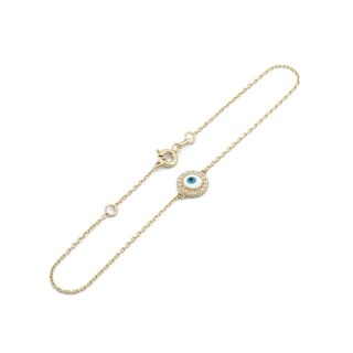 Foto 2 | Pulsera Ojito 8 Mm Oro Sólido 14k