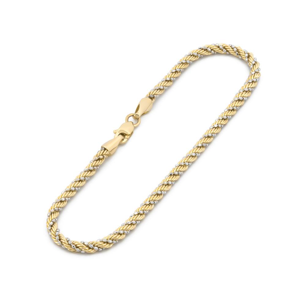 Foto 3 pulgar | Pulso Torzal Puntos 2 Mm 2 Oros Sólido 14k
