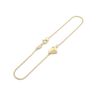Foto 2 | Pulsera Corazón Con Zirconia Oro Sólido 10k