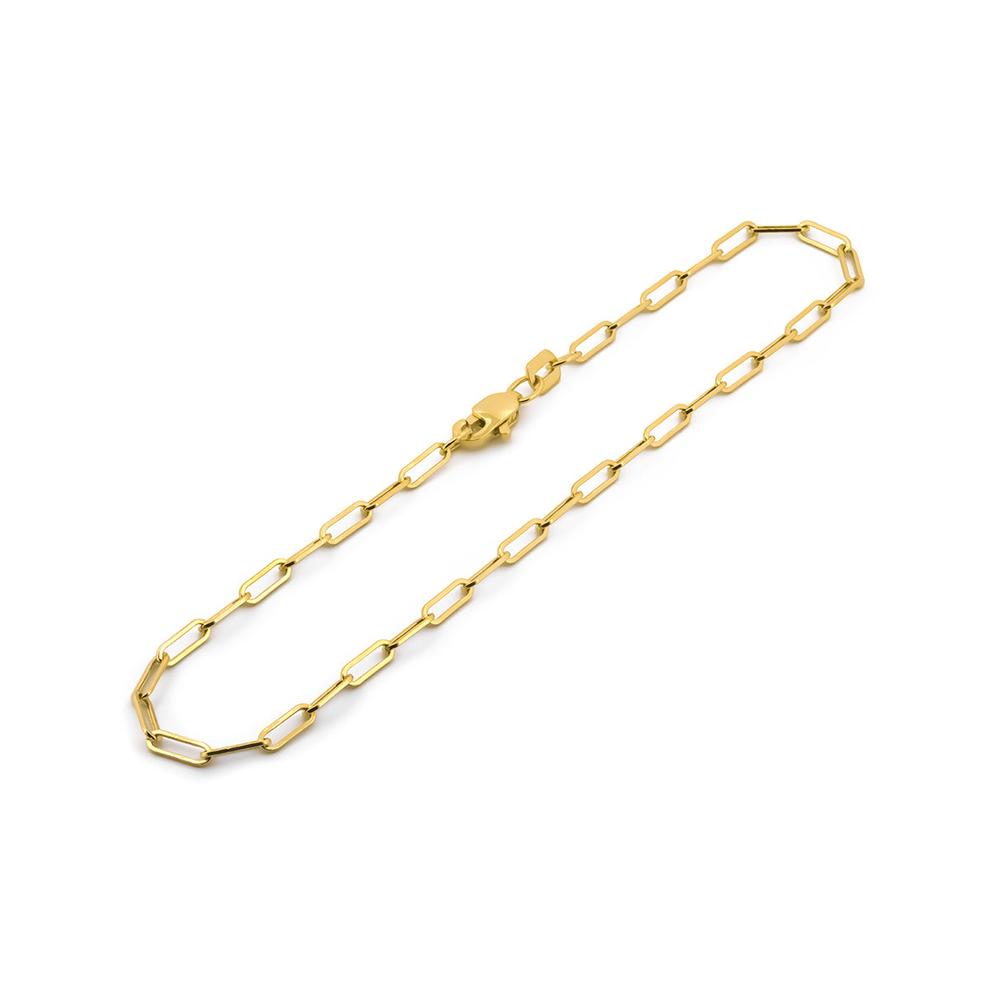 Foto 3 pulgar | Pulsera Clip 1.5 Mm 18 Cm Oro Solido 10k