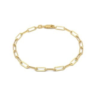 Foto 1 | Pulsera Clip 3 Mm Oro Solido 14k