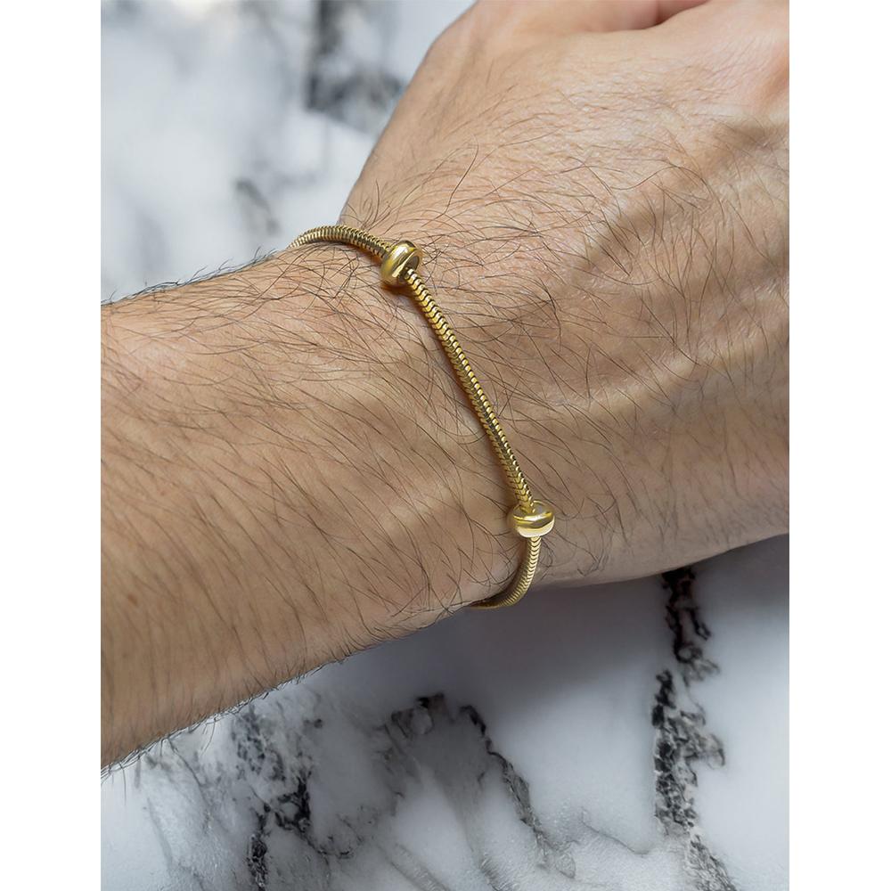 Foto 3 | Pulsera Pulso Base 20 Cm Oro Sólido 14k