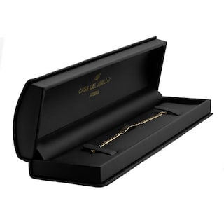 Foto 3 | Esclava Barbada Diamantada 14 Cm Oro Sólido 14k