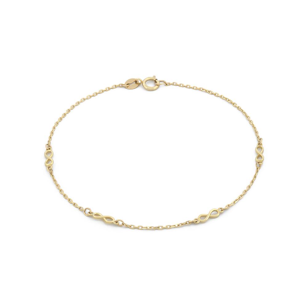 Foto 1 | Pulsera Infinitos Oro Solido 10k
