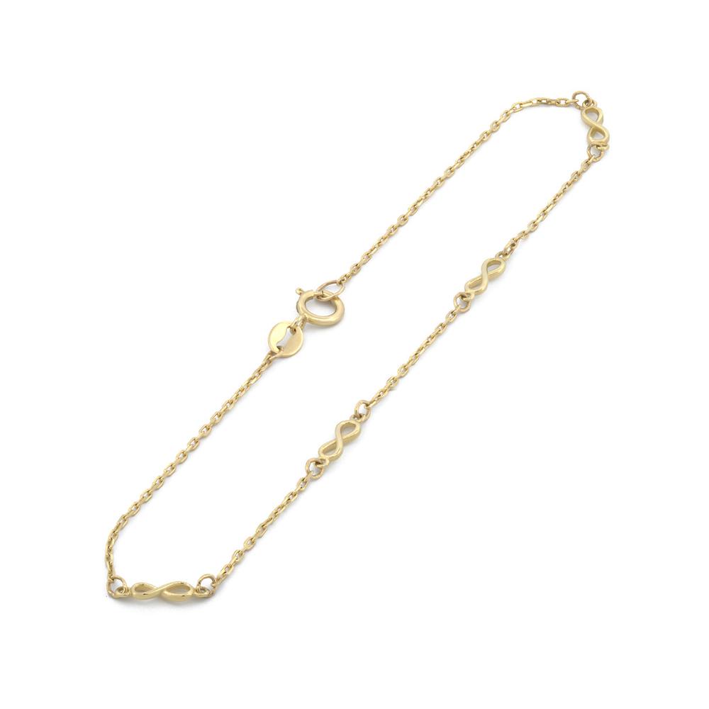 Foto 2 | Pulsera Infinitos Oro Solido 10k