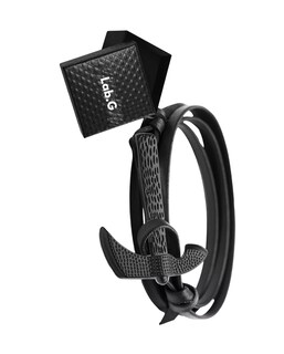Foto 2 | Brazalete Obsidiana Hacha 2 Piezas Negro