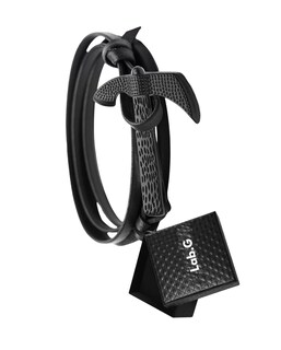 Foto 3 | Brazalete Obsidiana Hacha 2 Piezas Negro