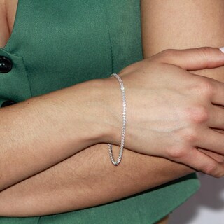Foto 3 | Pulsera Tenis Plata .925 Crixus Joyería