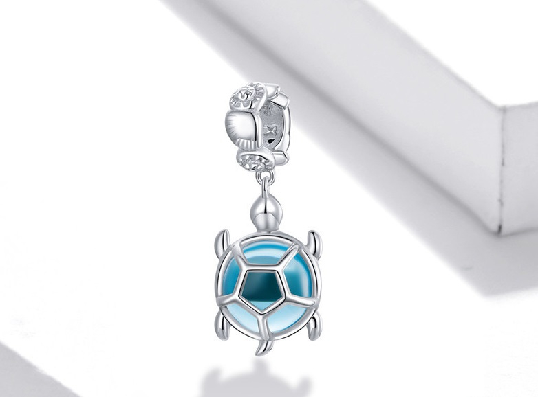 Foto 2 pulgar | Pulsera De Plata 925 Con Colgante De Tortuga Para Mujer - Venta Internacional.