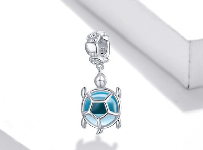 Foto 1 | Pulsera De Plata 925 Con Colgante De Tortuga Para Mujer - Venta Internacional.