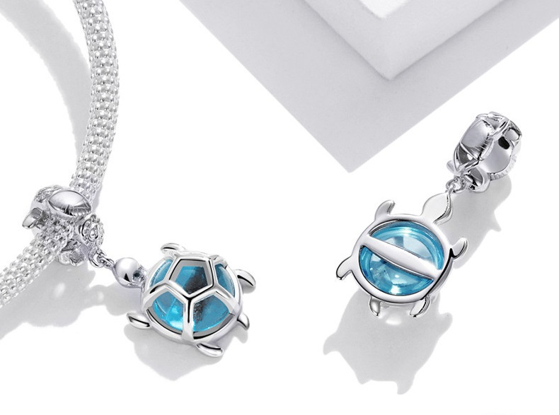 Foto 3 pulgar | Pulsera De Plata 925 Con Colgante De Tortuga Para Mujer - Venta Internacional.