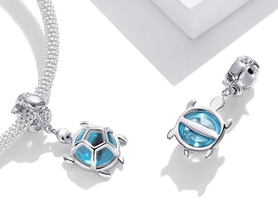 Foto 2 | Pulsera De Plata 925 Con Colgante De Tortuga Para Mujer - Venta Internacional.