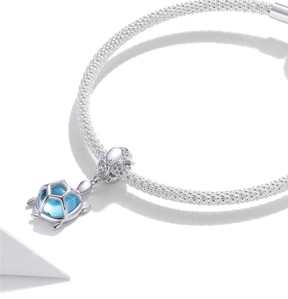 Foto 4 pulgar | Pulsera De Plata 925 Con Colgante De Tortuga Para Mujer - Venta Internacional.