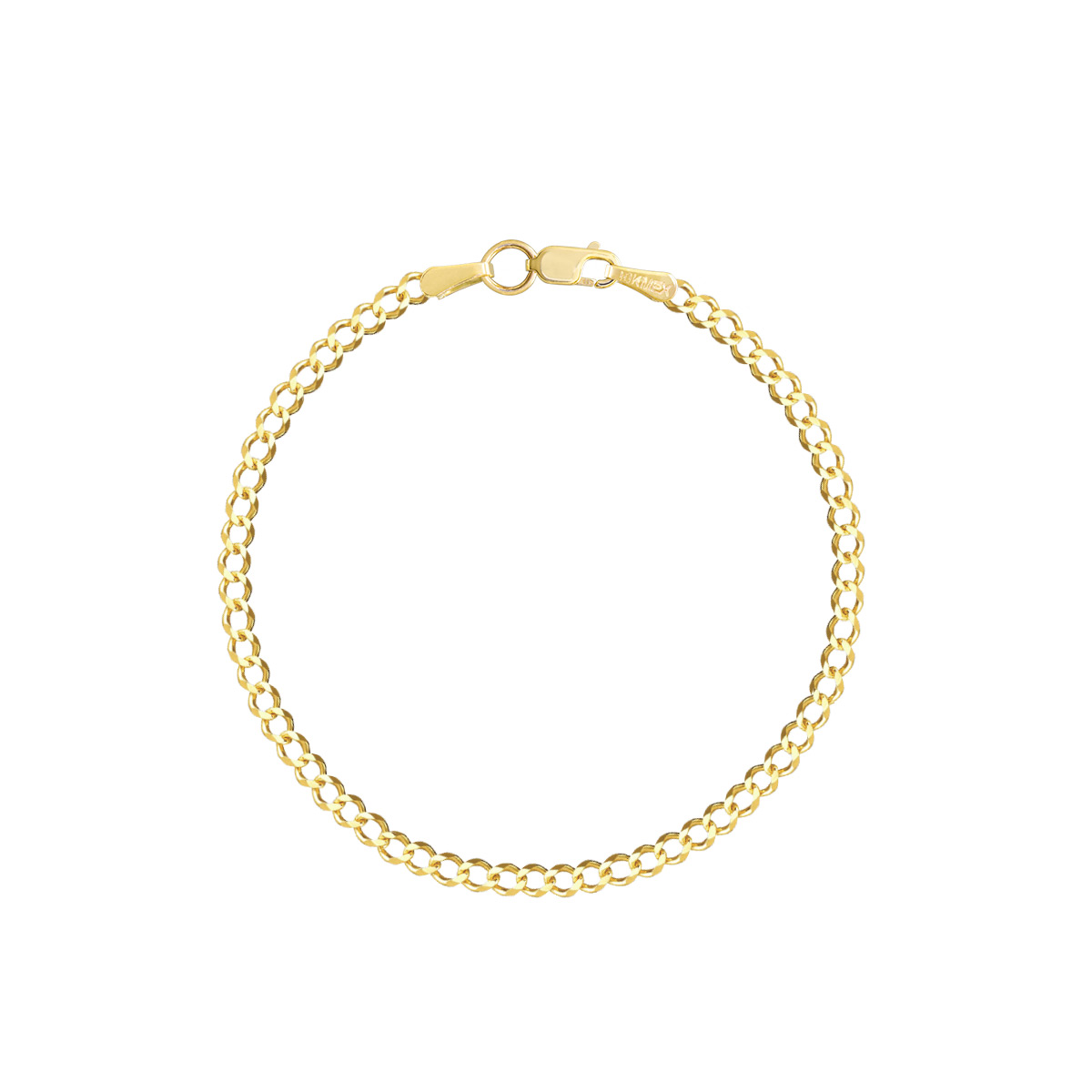 Foto 1 | Esclava Barbada 4mm  10k Oro