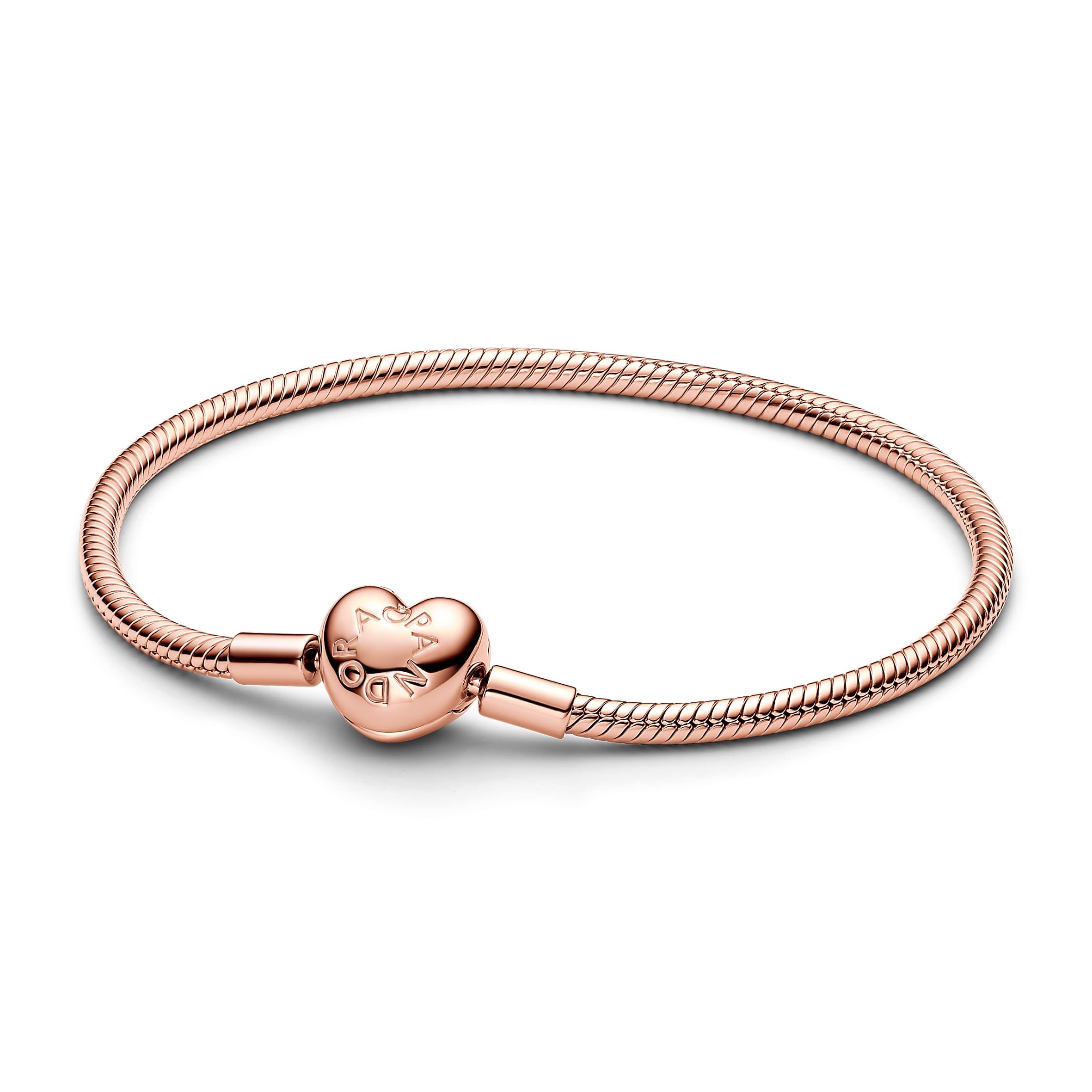 Foto 2 pulgar | Pulsera Pandora Con Cierre De Corazón Y Cadena Con Forma De Serpiente Pandora Rose - Venta Internacional.