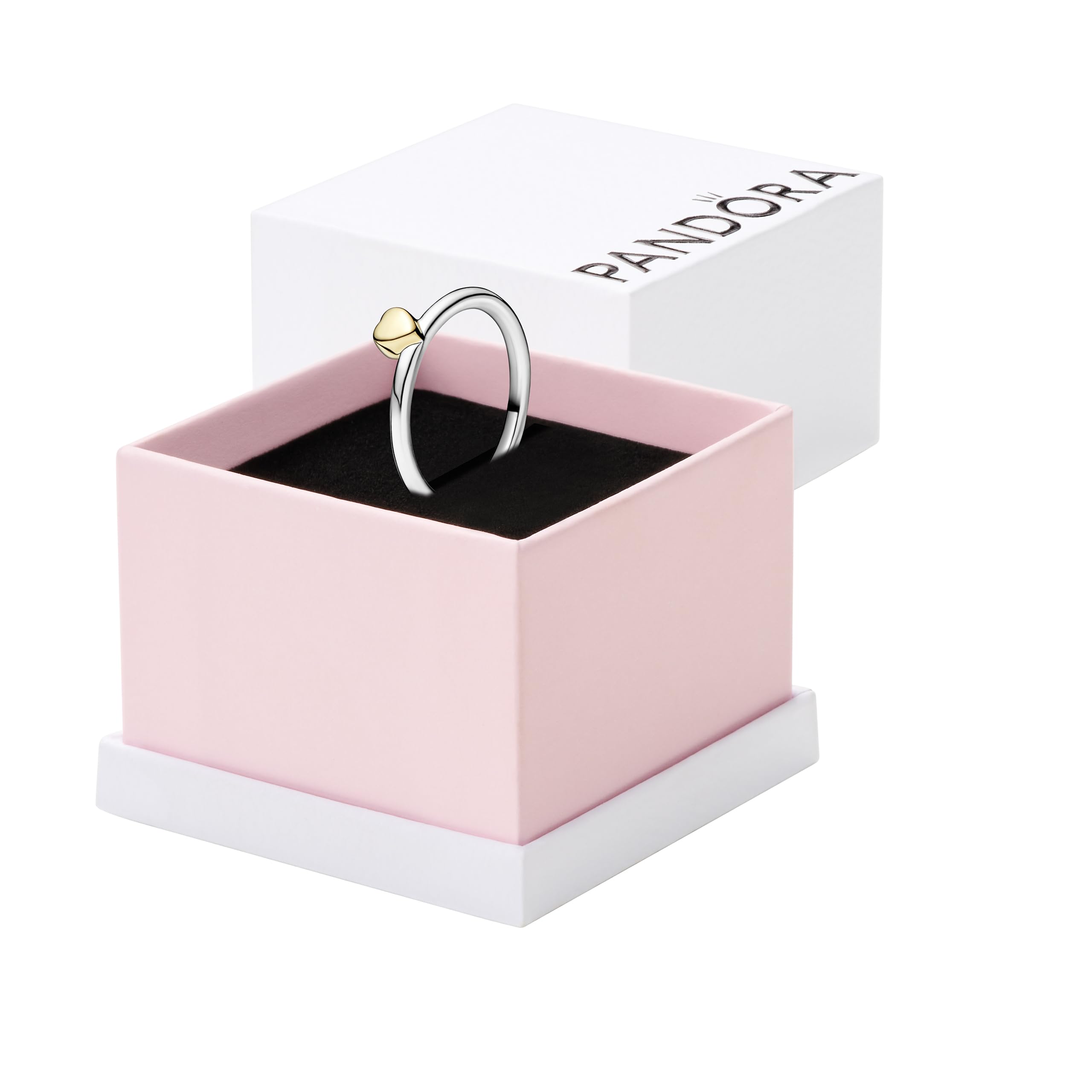 Foto 1 | Anillo Pandora Puzzle Heart En Plata De Ley Y Oro De 14 Quilates - Venta Internacional.