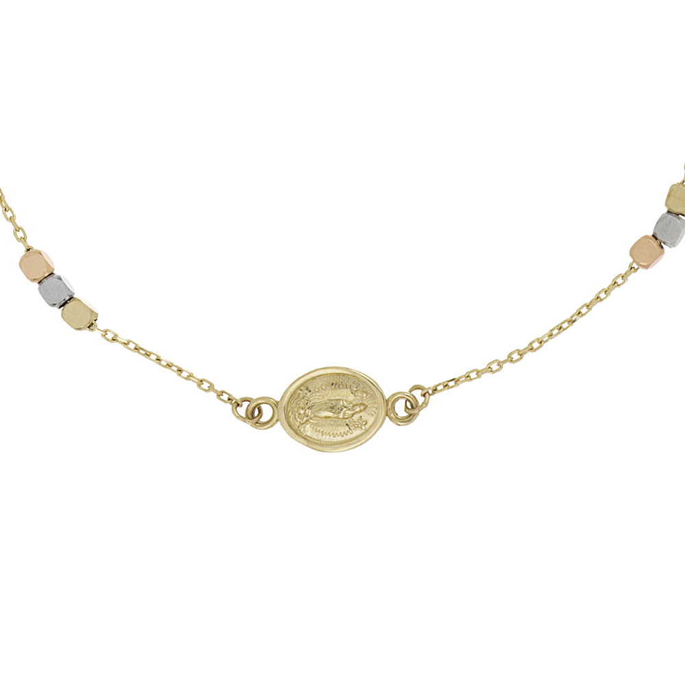 Foto 2 | Pulsera Zekie 7028 Oro 14k  3 Colores 18 Cms