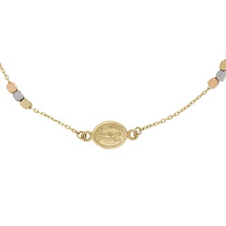 Foto 2 | Pulsera Zekie 7028 Oro 14k 3 Colores 18 Cms
