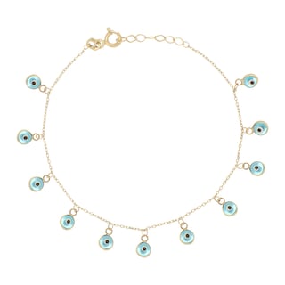 Foto 1 | Pulsera Zekie 7076 Oro 14k Amarillo 18 Cms Ojos