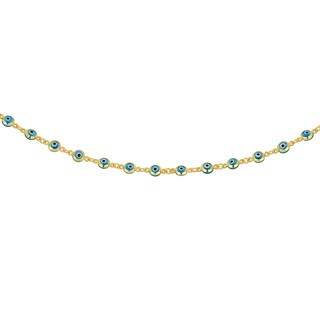 Foto 2 | Pulsera Zekie 7060 Oro 14k Amarillo 18 Cms Ojo Turco